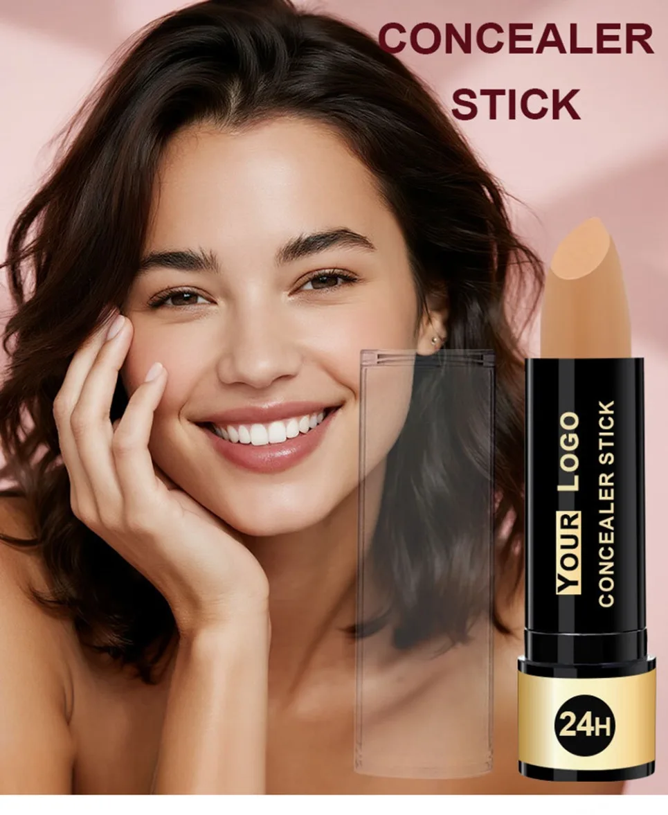 Non Cakey Matte Waterproof Concealer Stick Private Label Cover Acne Tattoo Dark Circles Custom Logo Vegan Makeup Wholesale