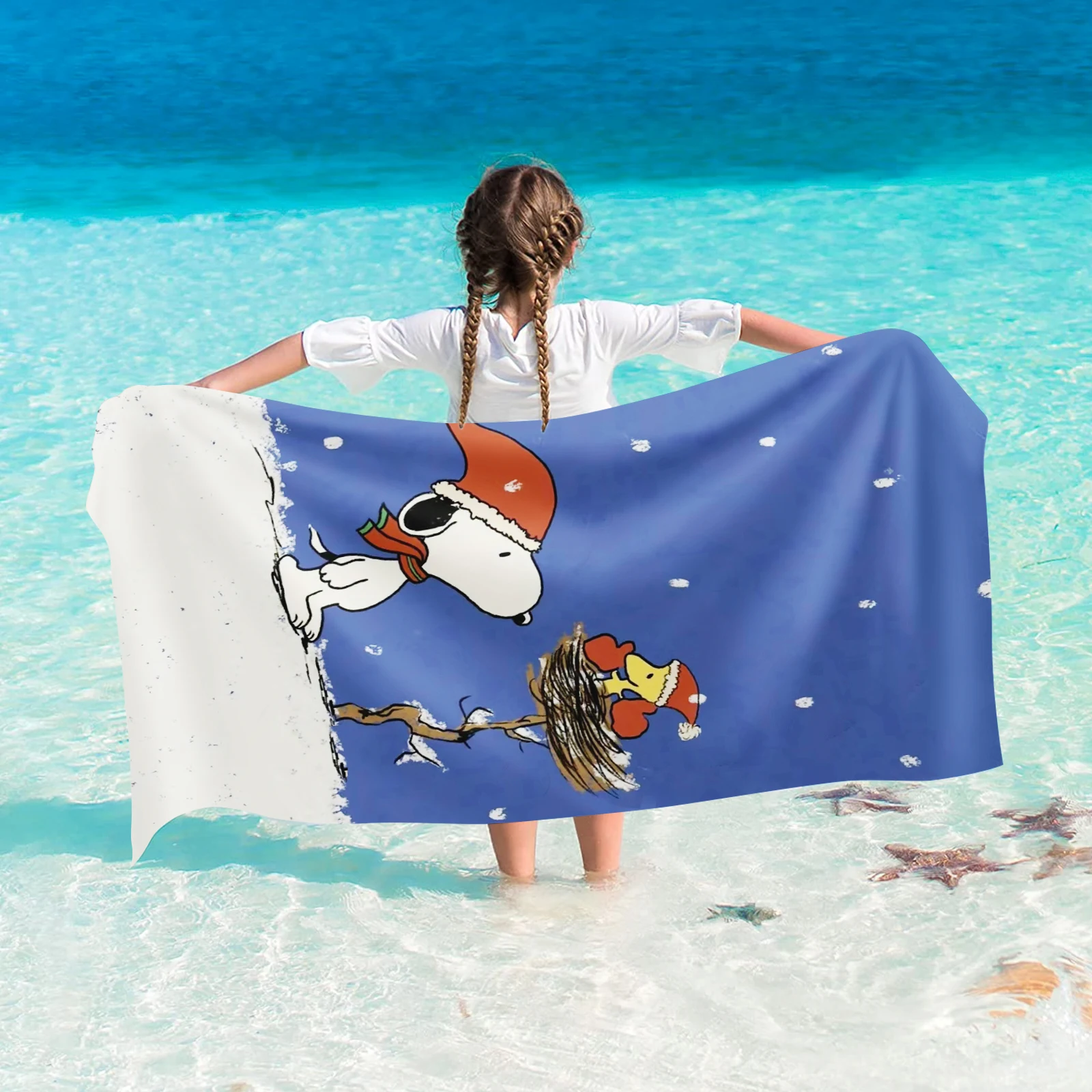 

Snoopy Cute Room Decor For Beach Towels Shower Towel Sauna Travel Spa Microfiber Quick Dry Gym Accessories