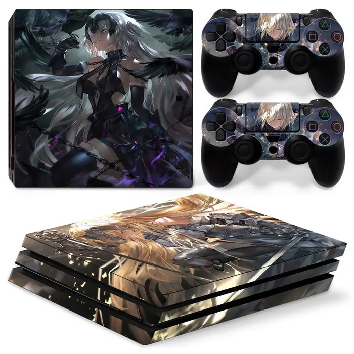 For PS4 Pro Anime Character Sticker, High-Quality Vinyl Decal
