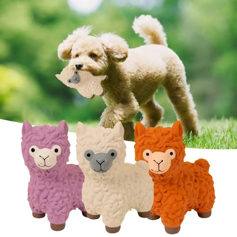 Cute Pet Teeth Grinding Toy Dog Chewing Toy Voice Latex Cartoon Camel Shaped Pet Supplies