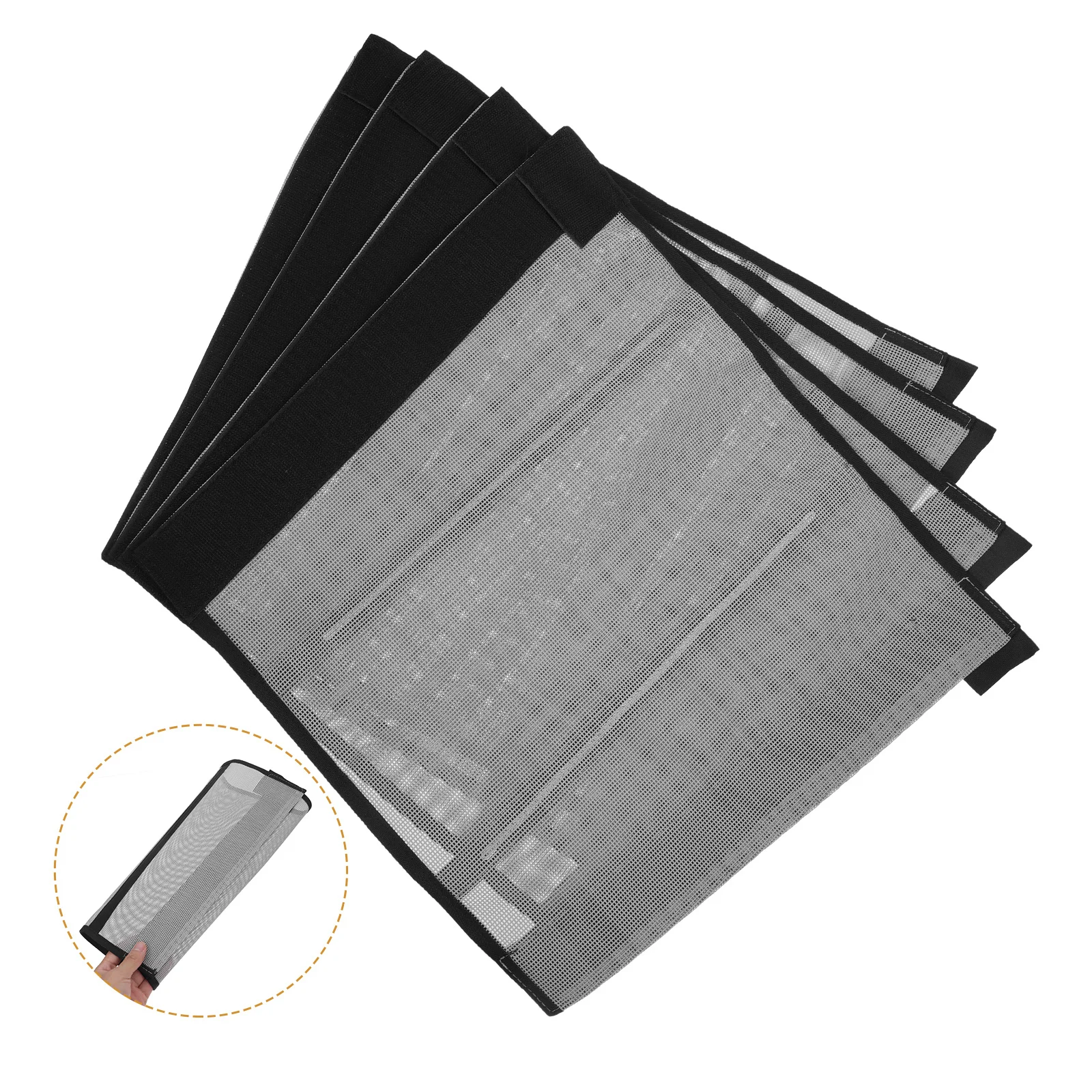 مجموعة أحذية طيران شبكية مكونة من 4 قطع مكونة من 4 قطع لحماية ساق الحصان وتصميم بلاستيكي مسامي ومضاد للحشرات ومستلزمات العناية بالحصان #1