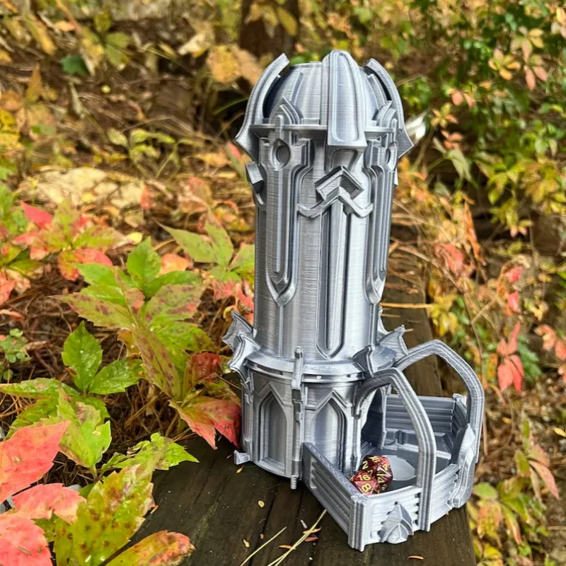 Printed Guardian Tower Dice Tower Miniatures Hand-painted Miniatures for DND Tabletop and Role Playing Games Room Decor