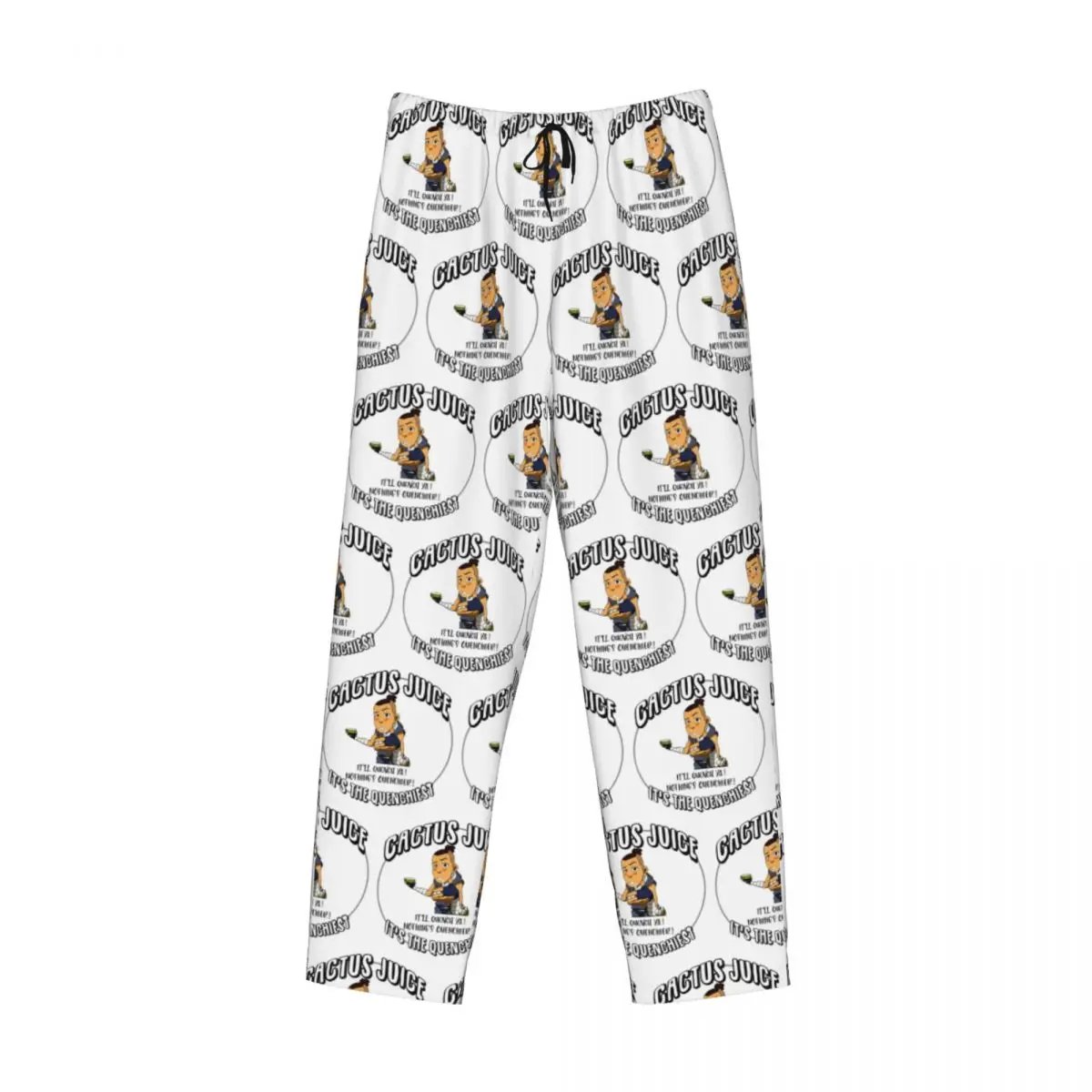 

Custom Sokka's Cactus Juice Avatar The Last Airbender Pajama Pants Men Sleepwear Sleep Lounge Bottoms with Pockets