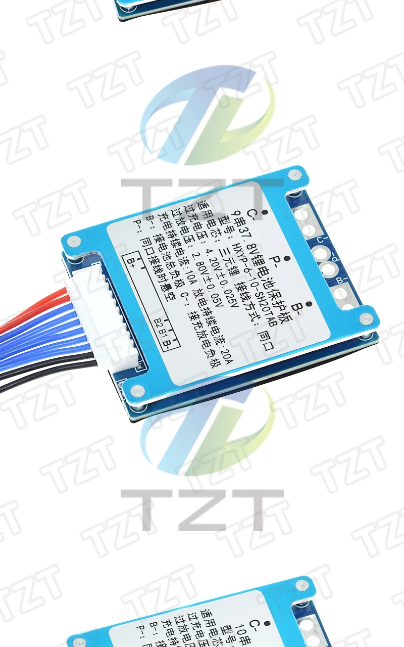 TZT 1/3 Stück 7S 8S 9S 10S 3,7V 20A BMS 29,4V/33,6V/37,8V/42V Li-Ionen Ternäre Lithium-Batterie Schutzplatine mit Balancer/NTC – Detail 10