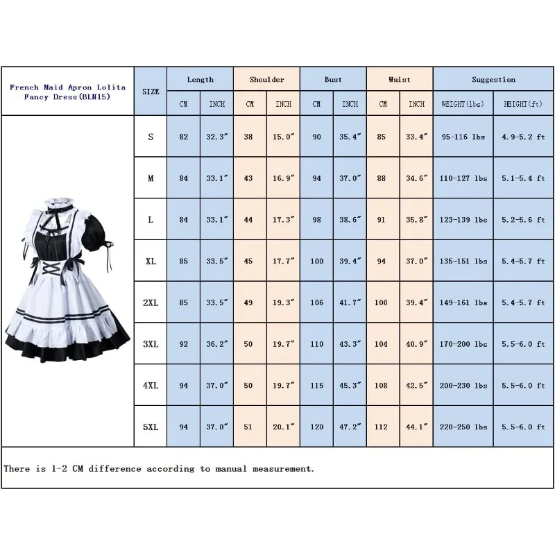 أنيمي الفرنسية خادمة المئزر لوليتا فستان بتصميم حالم تأثيري حلي فروي القط الأذن قفازات الجوارب هالوين كرنفال حفلة #6