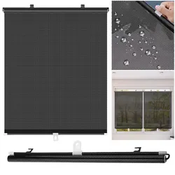 Universal Roller Blinds Suction Cup Sunshade Window Shade Nail-free Blackout Curtain for Car Bedroom Kitchen Office