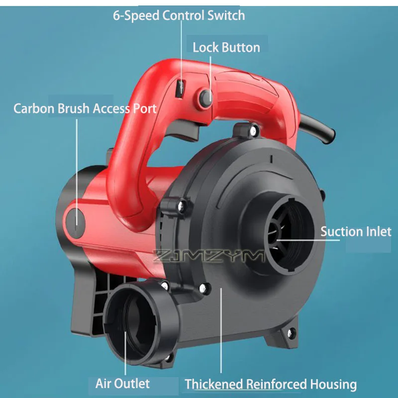High Power 3680W Dual Function Blower Vacuum Adjustable Industrial Dust Collector Motor Dust Extractor