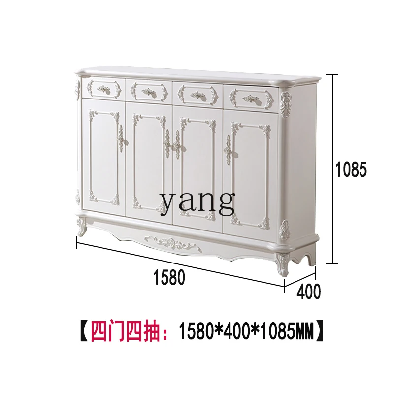 LMM storage porch cabinet ivory white storage simple locker