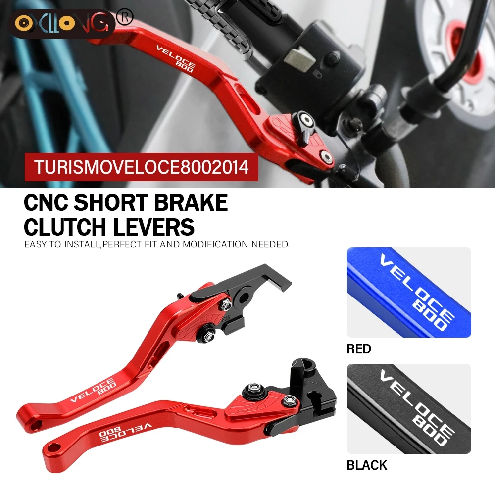 CNC Aluminum Motorcycle Short Brake Clutch Levers Accessories Parts For MV AGUSTA TuRismo Veloce800 2014