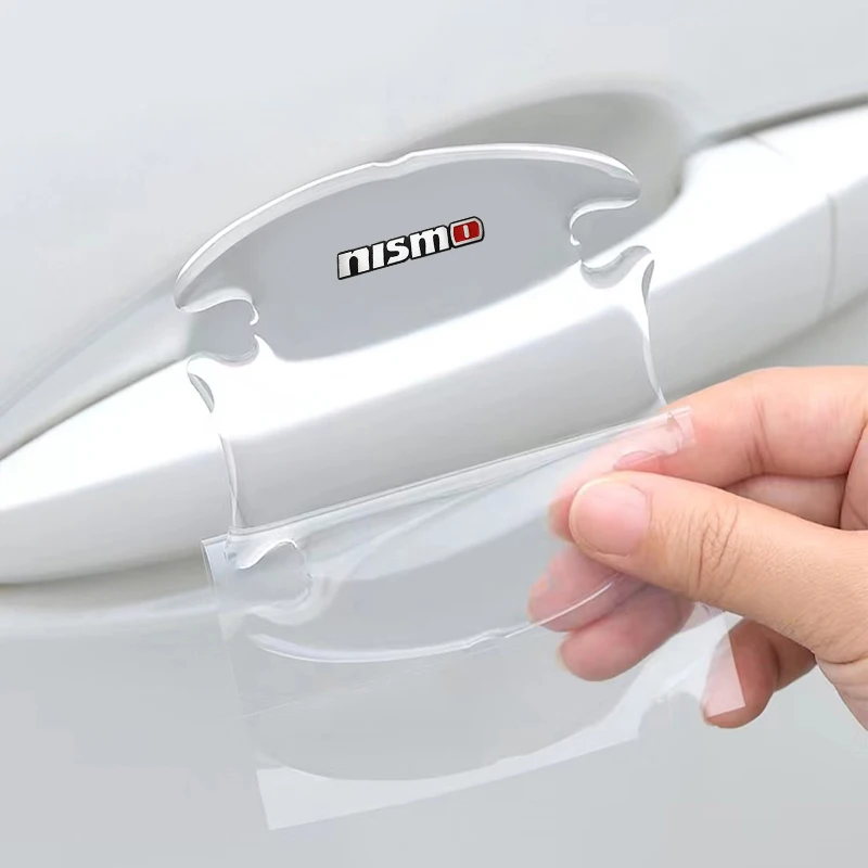 For Nismo Nissan Qashqai Juke X-trail Tiida Teana Car Sticker Door Handle Protective Film with Car Door Sill Protector Stickers