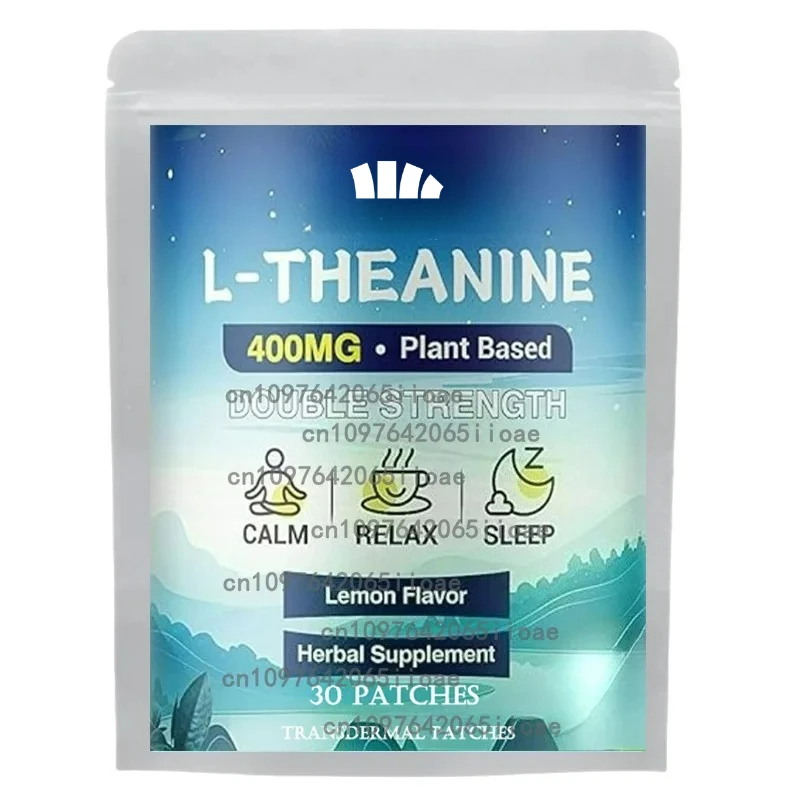

30 Patches L-theanine Transdermal Patches with Magnesium, Stress Relief, Focus and Relaxation