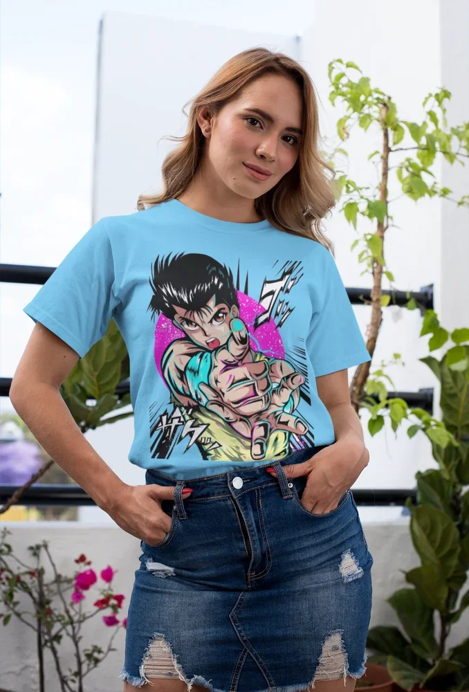 Youko Kurama Genkai Anime Shirt All Size Yusuke Urameshi T-Shirt Yu Yu Hakusho