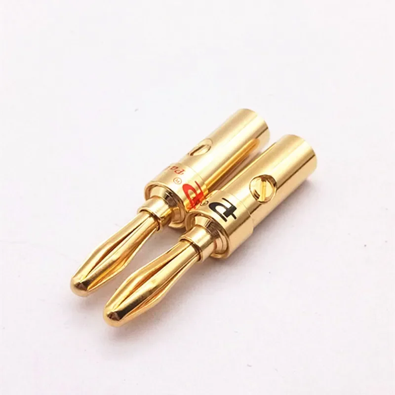 Budweiser Fine Copper Cross Banana Plug Gold-Plated Cross Budweiser Welding-Free Banana Plug