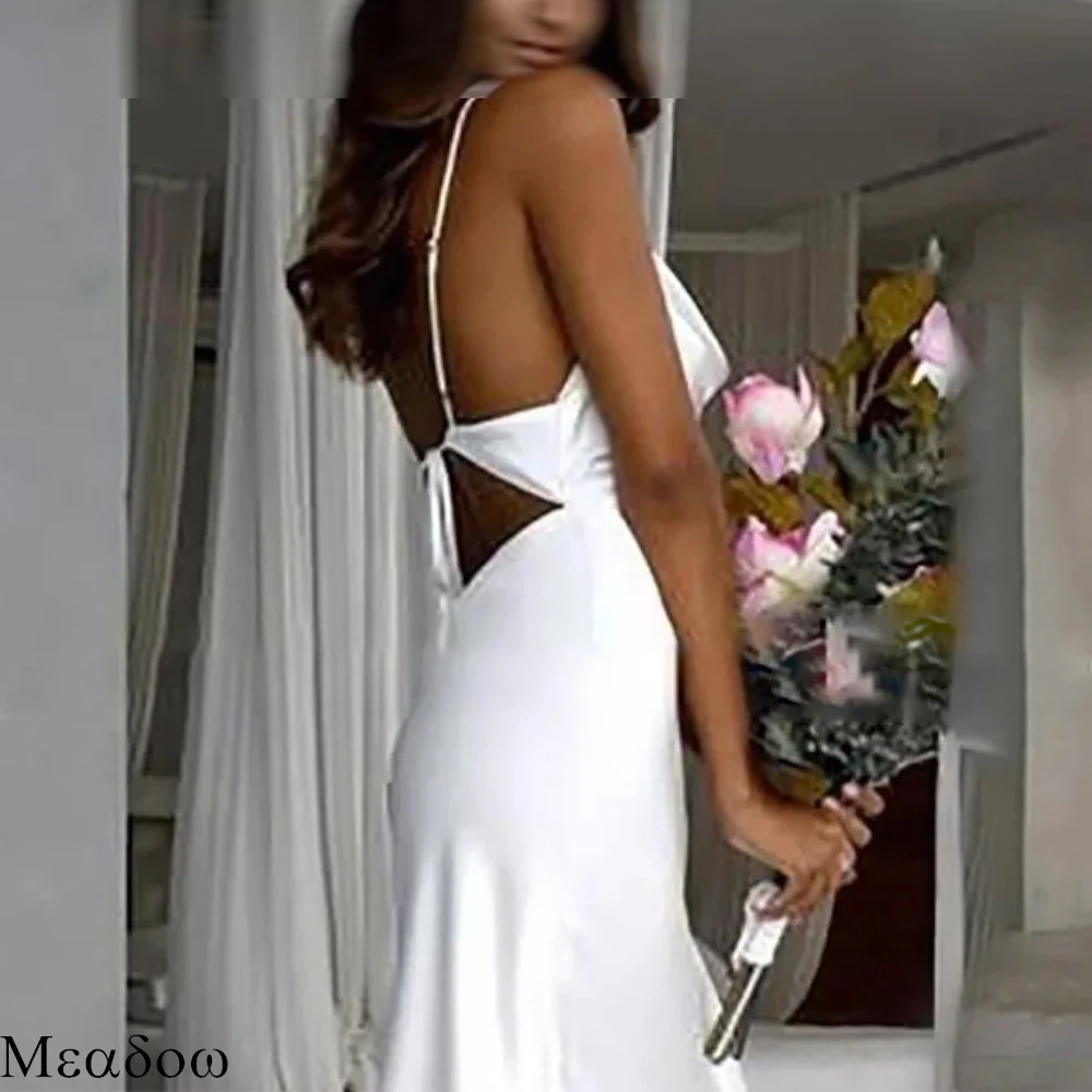 Vestido de novia Formal personalizado, sirena exquisita, Sexy, con cuello en V, fiesta nupcial, Jersey de lujo, vestidos de novia de media manga a la moda