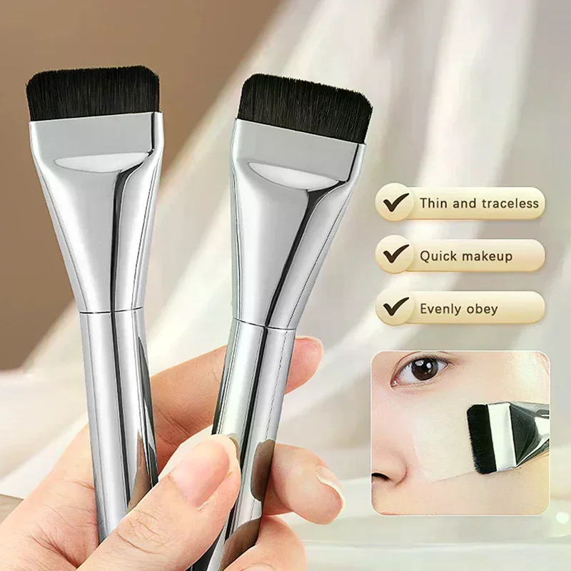 Face Mask Applicator Brushes Double-Ended Makeup Brush With Spoon Flat Soft Hair Facial Cleansing Skin Care Makeup Beauty Tool