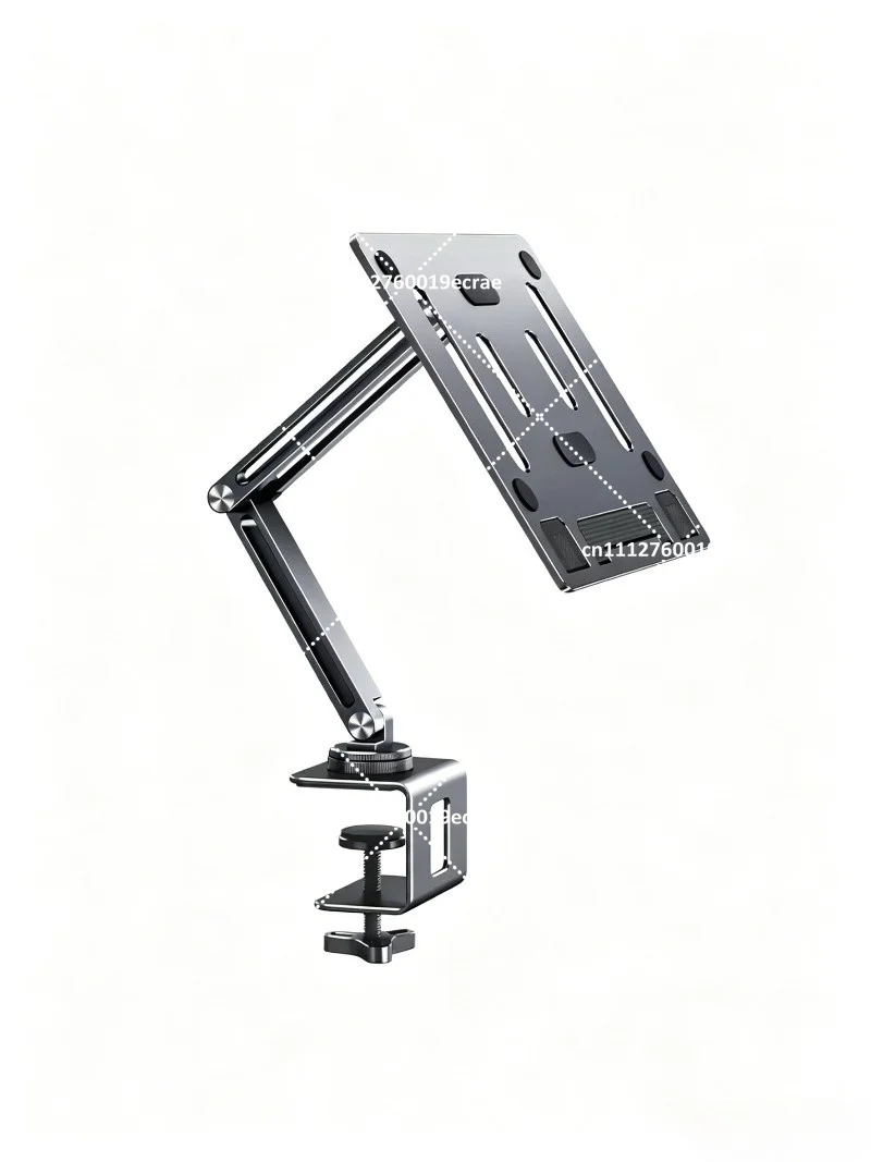Adjustable Rotating Reading Rack Desktop Bookstand for Kids Learning, Clip-On Laptop Shelf