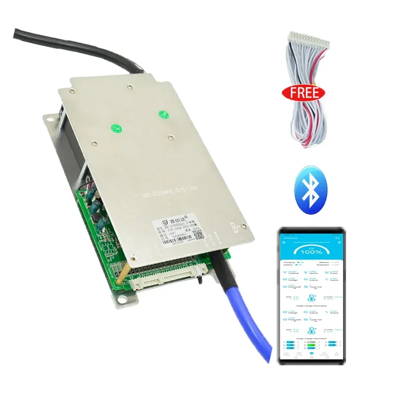 Battery Management System  smart bms 200a bms lifepo4 16s 48v bms 300a