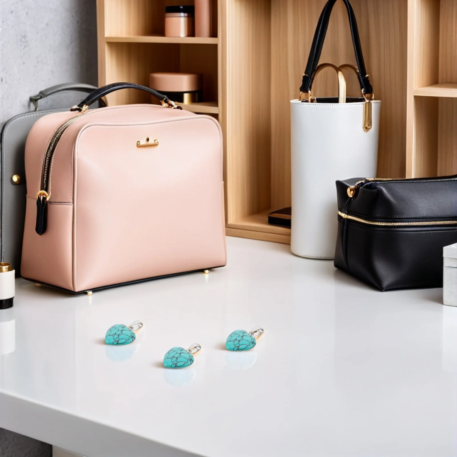 

10Pcs Natural Crystal Heart Shaped Stone Pendants DIY Jewelry Making Findings Agate Bracelets Earrings Charms Love Heart