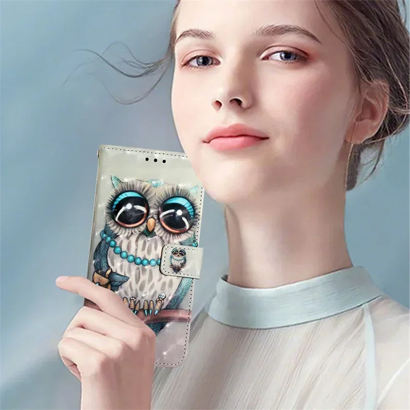 حافظة هاتف جلدية مرسومة ، غطاء قابل للطي لـ Oppo ، رينو 12 ، F ، رينو 11 ، F ، 10 ، 9 ، 8 برو ، 7 ، Z ، 8 لايت ، A52 ، A92 ، A55 ، a54 ، A95 ، A74