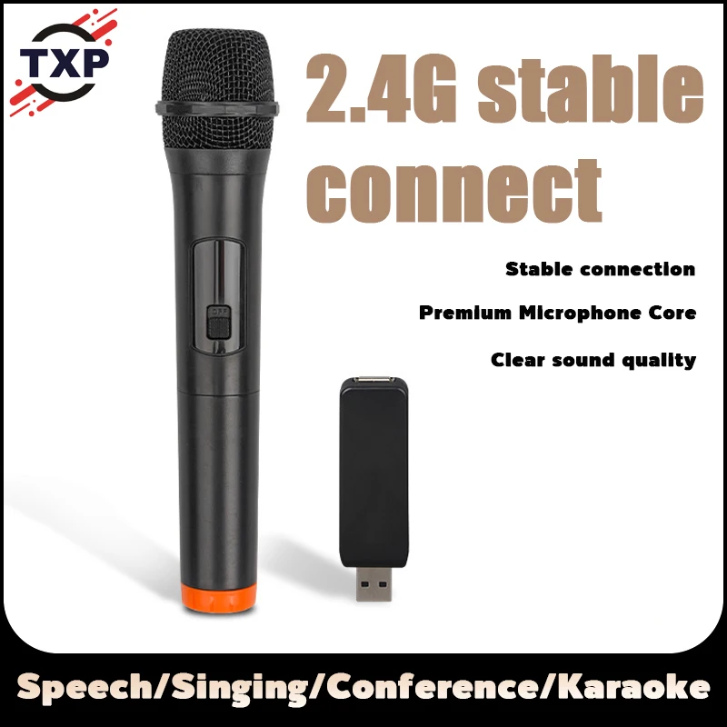 TXP-1S Wireless karaoke microphone Dynamic UHF home studio recording computer audio professional DJ session microphone