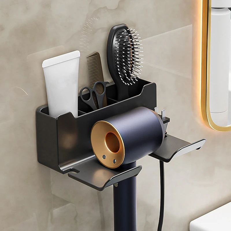 Hair Dryer Stand, Curling Iron Stand, Straightener Stand, Hair Dryer Stand, Wall Mounted Bathroom Hairdressing Tool Organizer