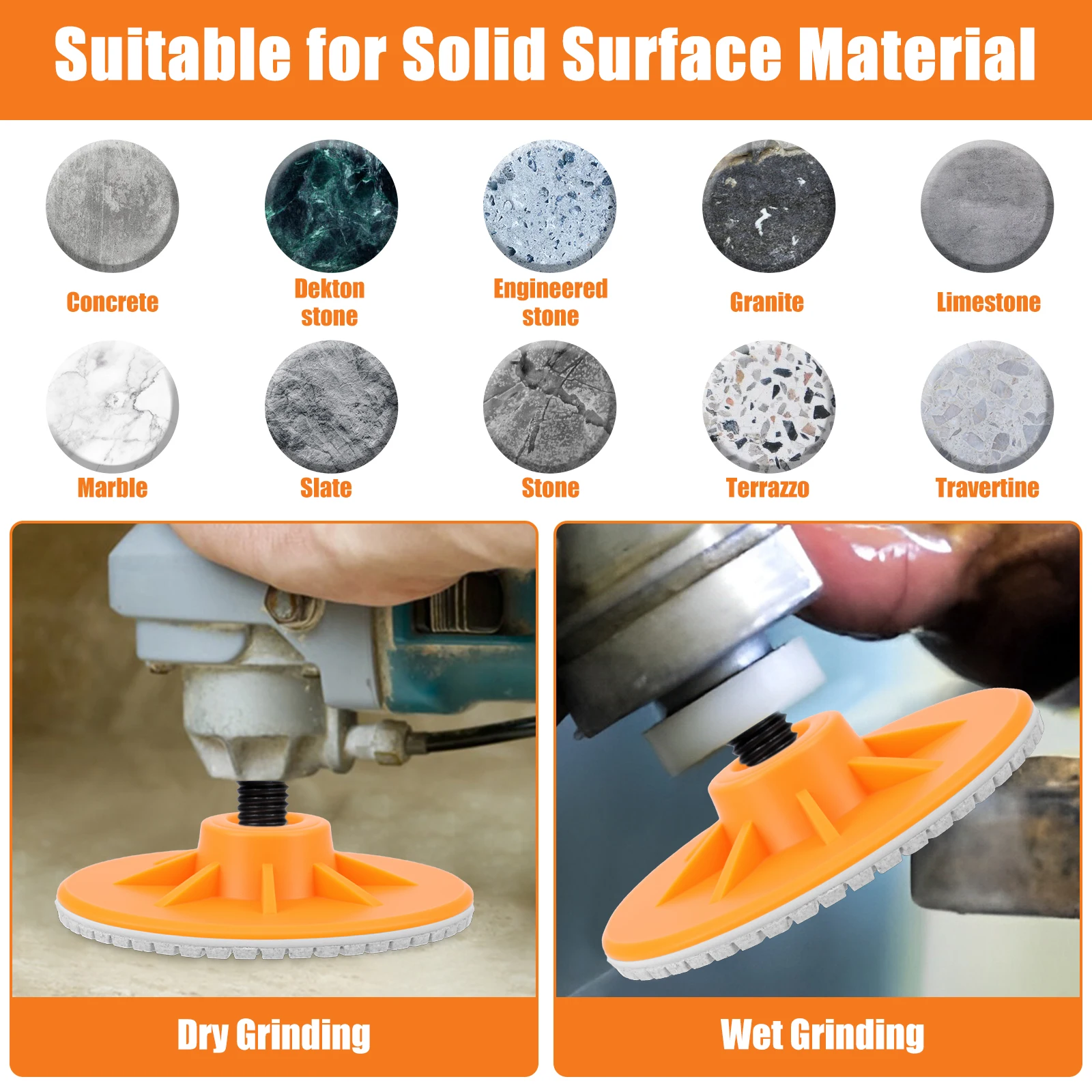 5/14/18 stücke 100mm Keramik Fliesen Trimmen Polieren Disc Winkel Grinder Trocken Polieren Marmor Quarz Stein Anfasen schleifen Rand