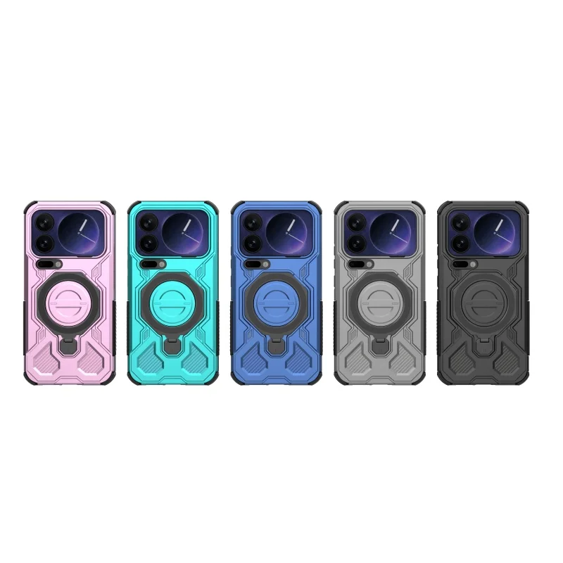 لتغطية Xiaomi Mi 17 Pro Max حافظة Xiaomi Mi 17 Pro Capa مقاومة للصدمات المغناطيسي الجذب الامتزاز حلقة حامل Fundas Xiaomi 17 #2