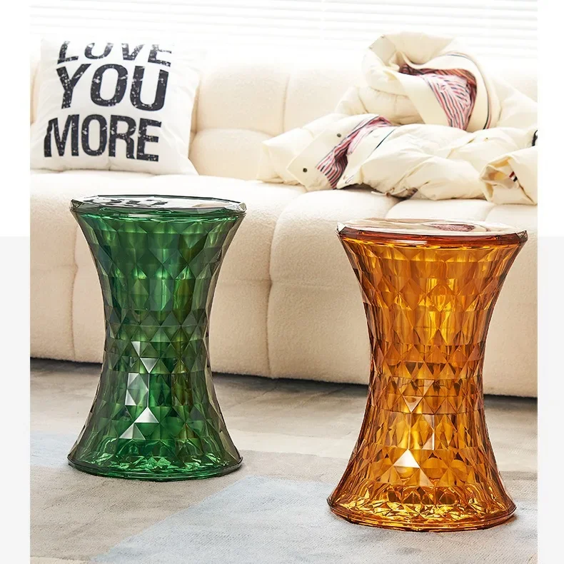 Transparent acrylic modern minimalist bathroom dining stool