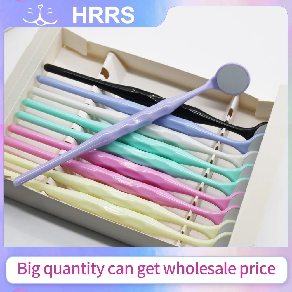 

1box 10pcs Dental Double Sided Mouth Mirrors Autoclavable Premium Front Surface Mouth Exam Reflector Oral Mirror Tooth Whitening