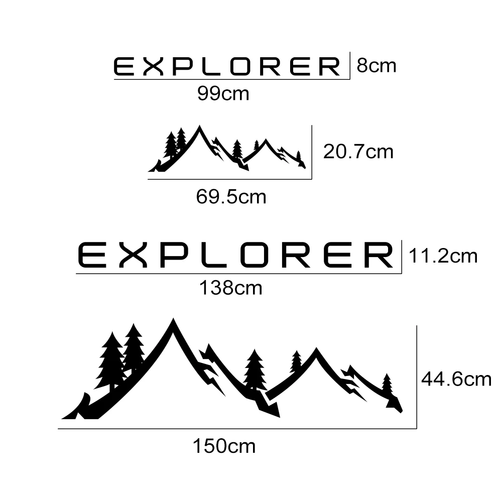 Car Stickers Mountain Motorhome Graphics Vinyl Decals For Fiat Ducato Peugeot Boxer Citroen Jumper Camper Van Tuning Accessories view 5