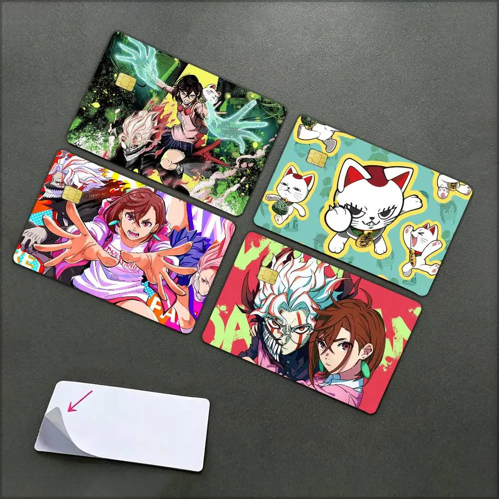 D-Dandadan   Waterproof Film Skin Cover Credit Card Stickers Debit Front Bank Bus Pass