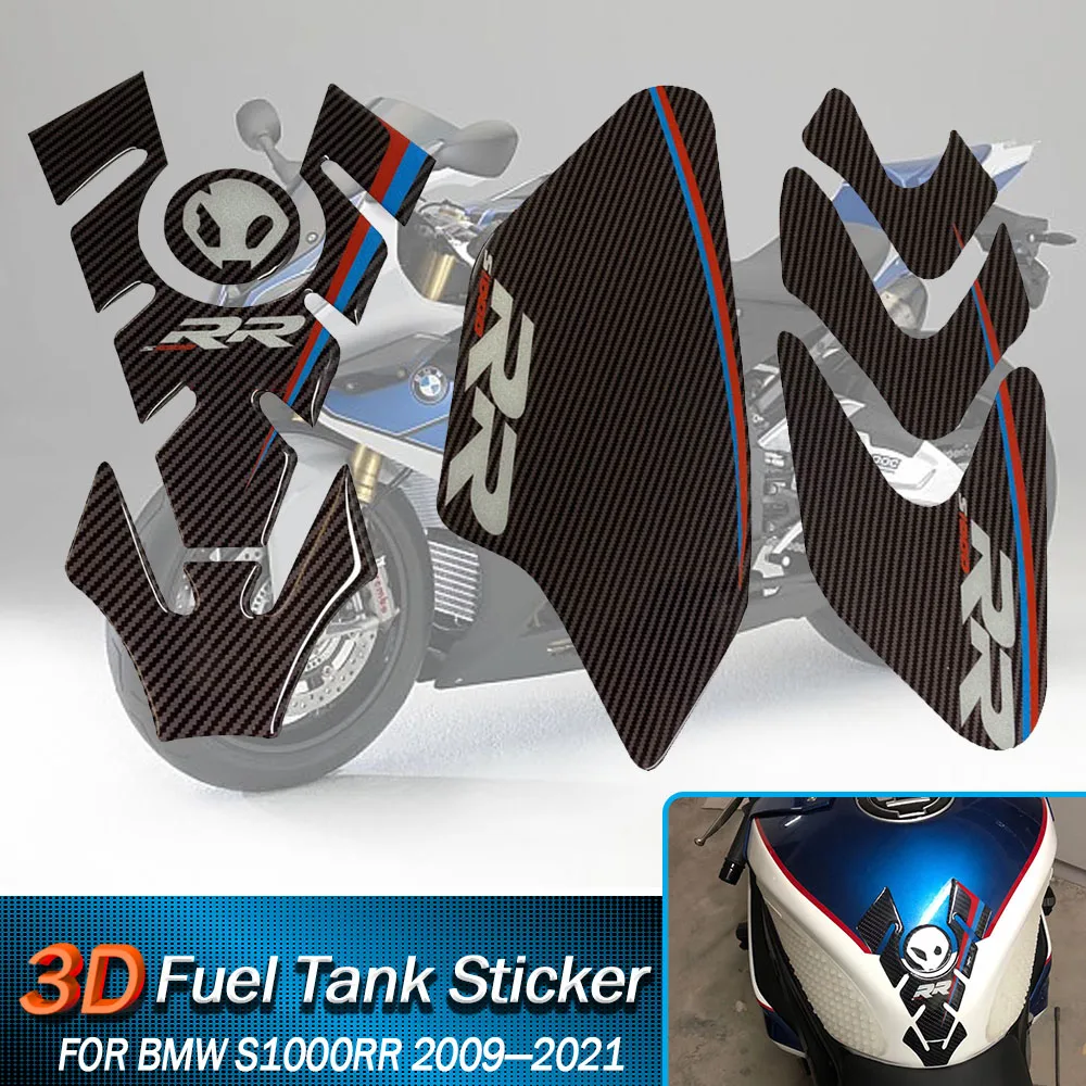 Motorcycle fuel tank pad protector is suitable For BMW S1000RR 2009-2021 motorcycle decorative stickers 2015 2016 2017