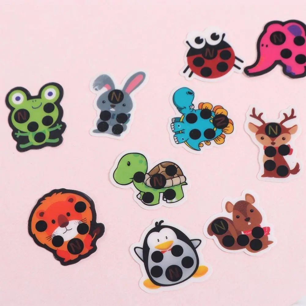 10Pcs Animal Fever Detection  Baby Care Temperature Test Forehead Sticker Thermometers Thermometer