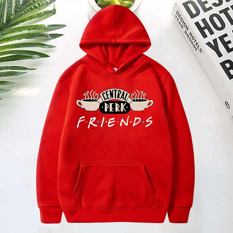 

Women Friends TV Show Hooded Sweatshirt Cute Coffee Printing Hoodies Female Autumn Winter Casual Pullover Hoodies Friends Hoodie