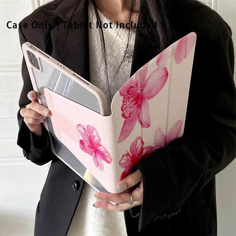 

360 ° Вращающийся складной чехол для легкой защиты вашей подушечки: совместим с iPad Air 6, Air 5,4,10,2024, air m3/a16 2025