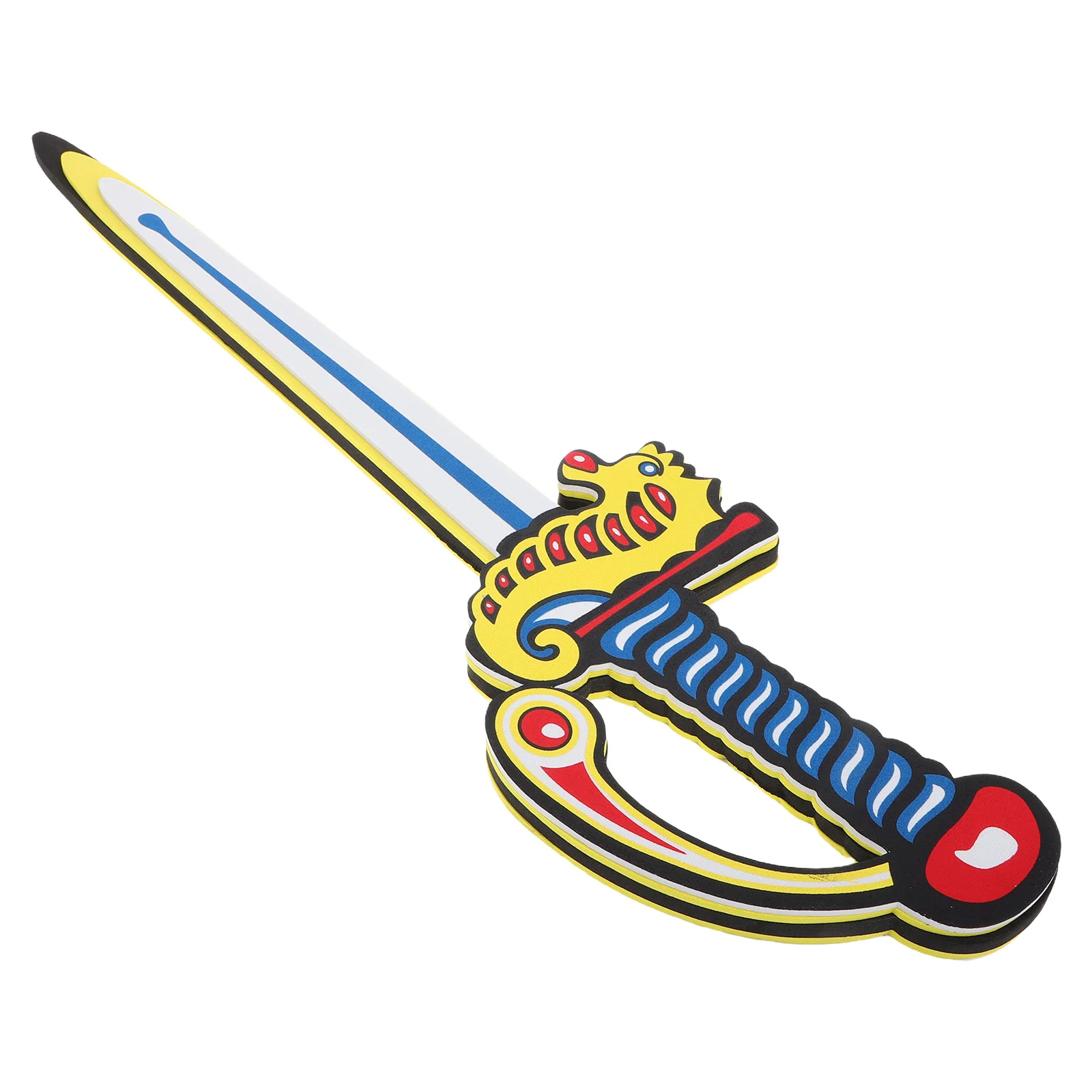 어린이용 폼 검 놀이 부드러운 해마 디자인 안전한 어린이 역할 놀이 만화 폼 검 어린이용 검 안전하고 재미있는