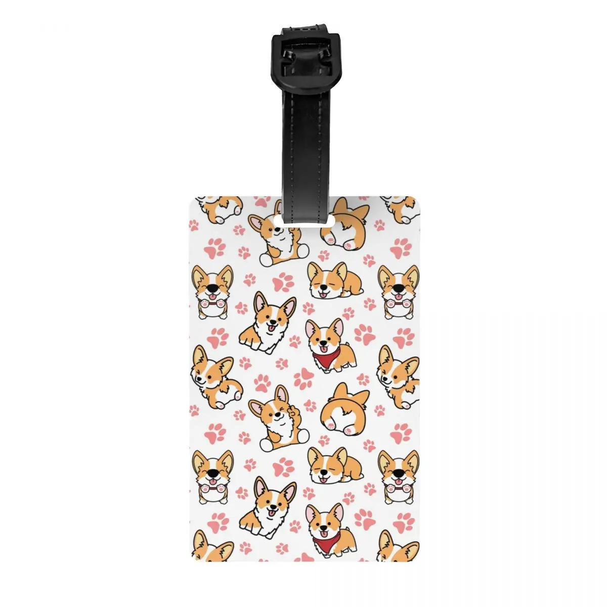 

Custom Cute Corgis Luggage Tag Custom Baggage Tags Privacy Cover ID Label