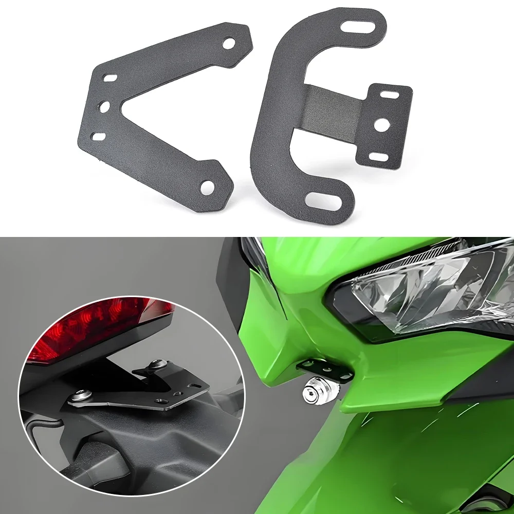 For Kawasaki Ninja 400 500 Motorcycle NINJA400 Ninja500 Dash Cam DVR Data Recorder Holder Action Camera Bracket Front & Rear