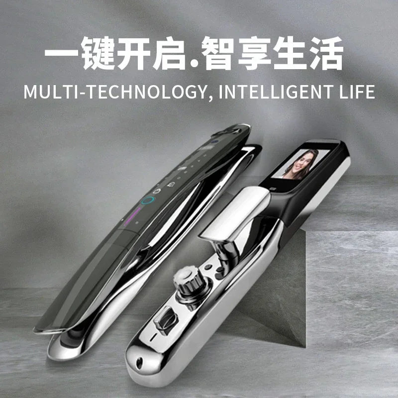 Fully Automatic Facial Recognition Intelligent Lock For Entry Doors Home Anti-theft Door Fingerprint Password Electronic Lock