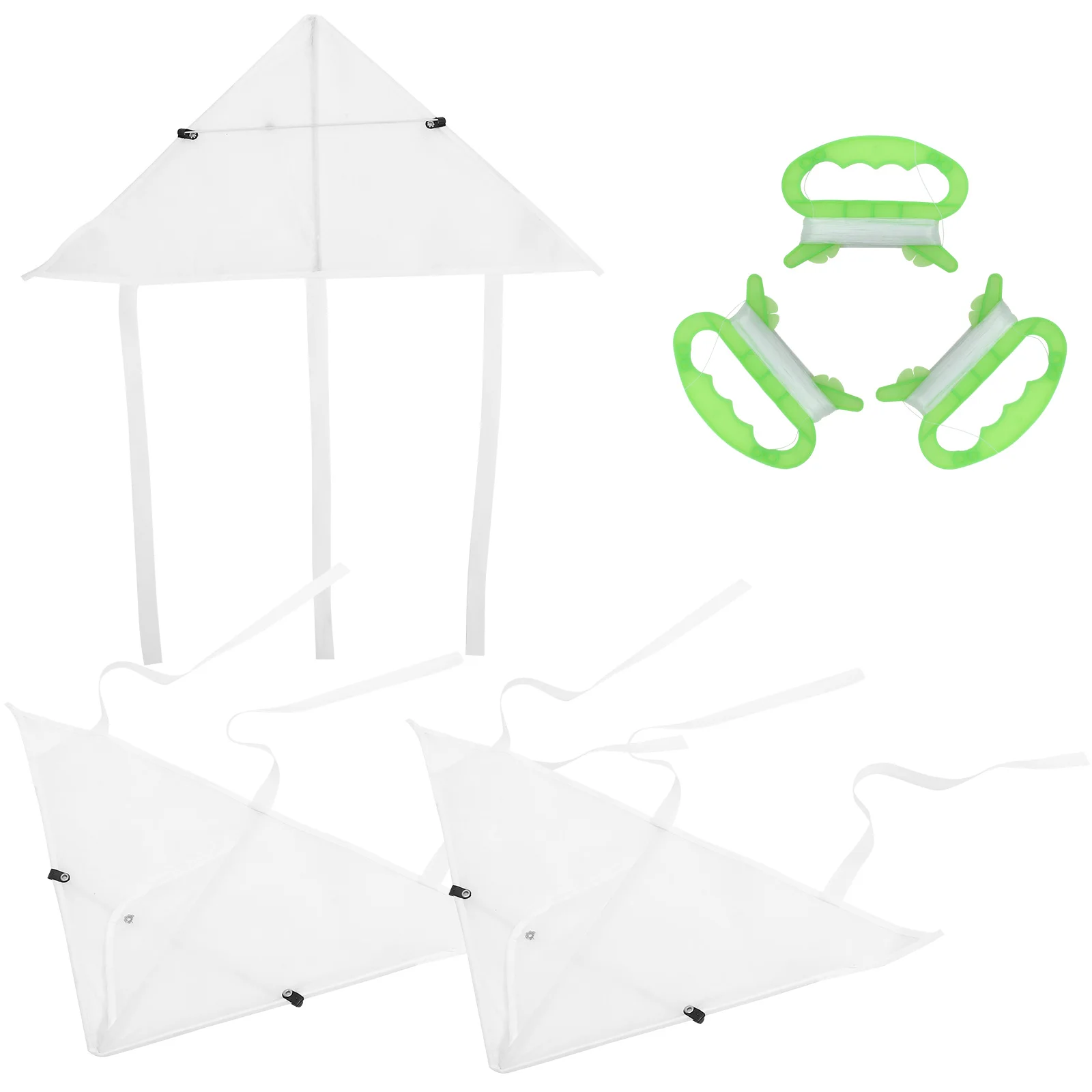 3Sets Kids Graffiti Kite DIY Painting Kit Blank DIY Kites for Drawing Creativity Outdoor Fun Blank Painting Kites