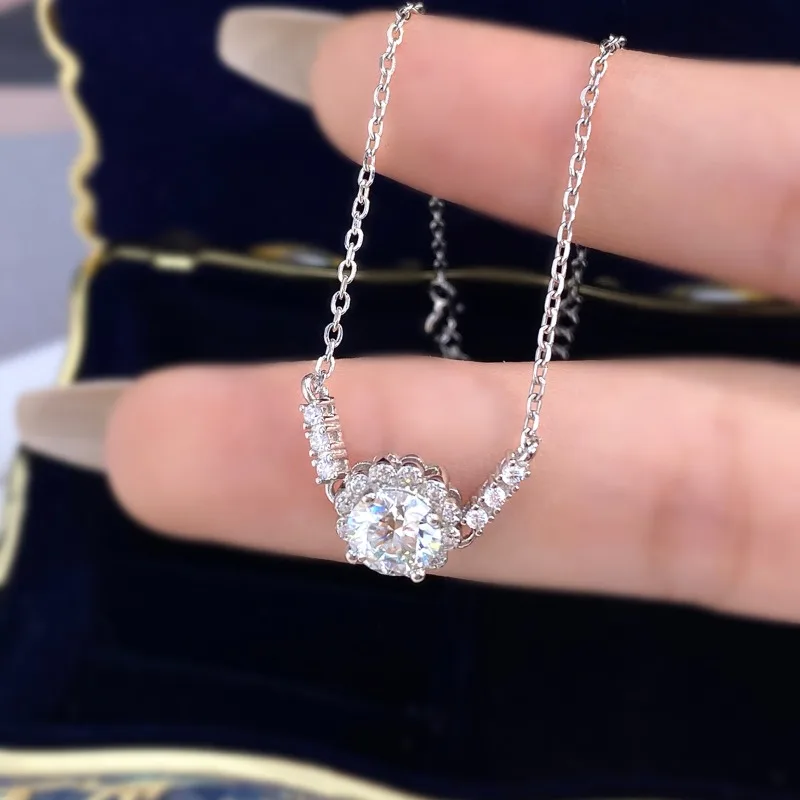 

DWJ 1CT D цветной сертифицированный браслет с муассанитом и бриллиантами для женщин, настоящее серебро 925 пробы, высокое качество, обручальные украшения