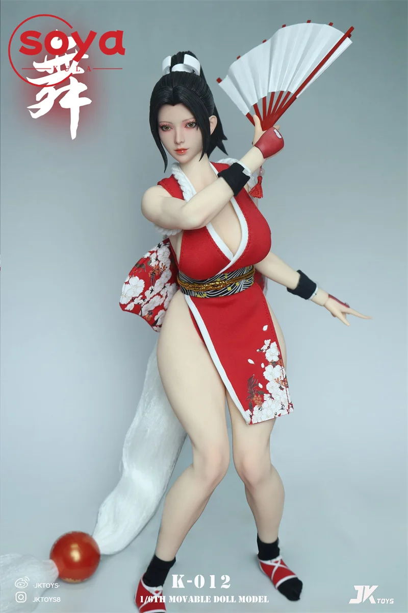 【2026 Q2】JKTOYS K-012 1/6 القتال الجمال المنقولة عيون رئيس نحت نحت نموذج صالح 12 "أنثى الجندي عمل الشكل الجسم #6