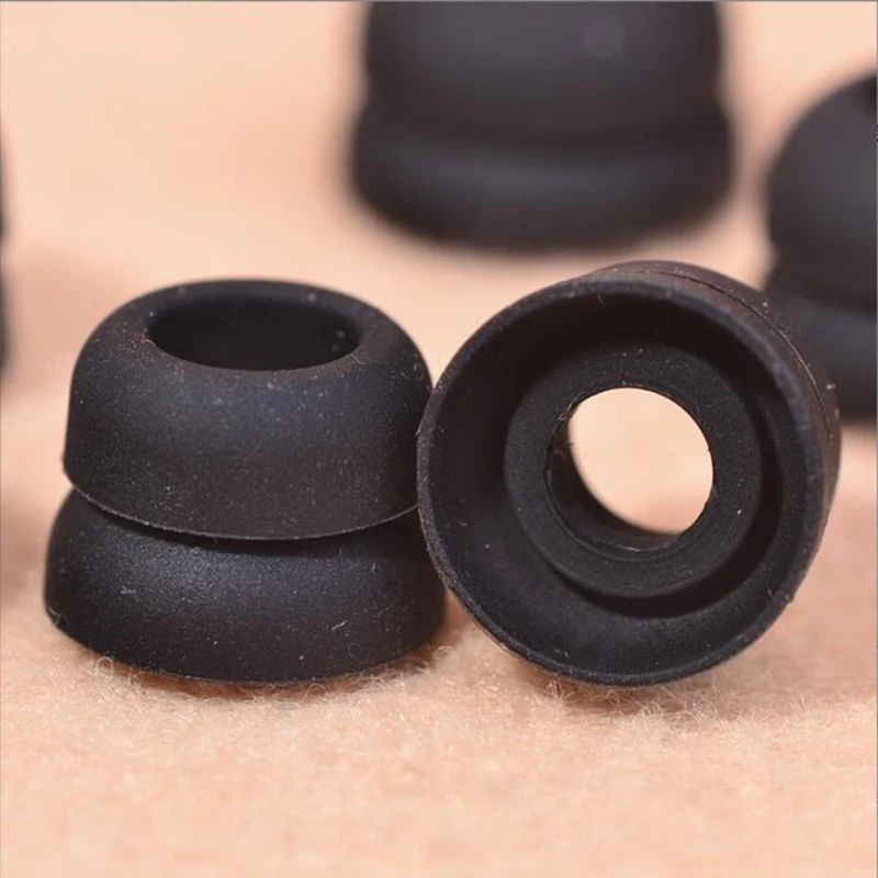 แผ่นรองหูซิลิโคนสองชั้นหูฟังอินเอียร์หูฟังเอียร์บัดสำหรับ IE80 Sennheiser IE60ฝาครอบหูฟัง6ชิ้น/3คู่