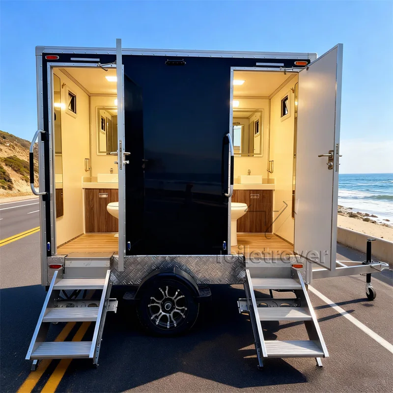 Cheap Price Vip Mobile Toilet Trailer Luxury Portable Bathroom Trailer Premium Restroom Trailer with Shower