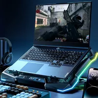 D11 Mute Gaming Laptop Cooler Base with RGB Foldable Adjustable Heat Dissipation Stand Support 12-18'' Notebook Cooling Bracket - Image 3