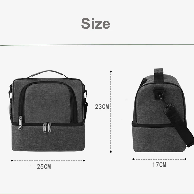 Lunch Bag Reusable Insulated Thermal Bag for Women Men Multifunctional Cooler and Warm Keeping Lunch Box Outdoor Picnic Bags