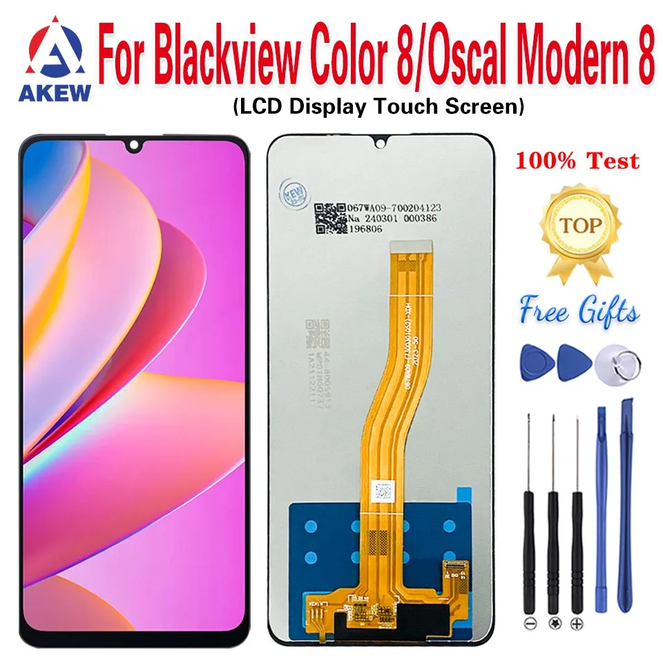 AKEW New Original For Blackview Color 8 LCD Display Oscal Modern 8 Touch Screen Color8 Digitizer Assembly Replacement Pantalla