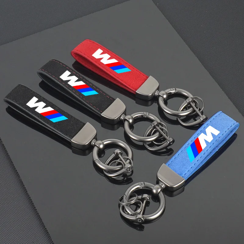 سيارة مفتاح سلسلة حلقات معدنية جلدية المفاتيح كيرينغ اكسسوارات لسيارات BMW M E81 E90 E92 E93 F30 E60 E61 F07 F10 F18 F12 X2 3 4 5 6