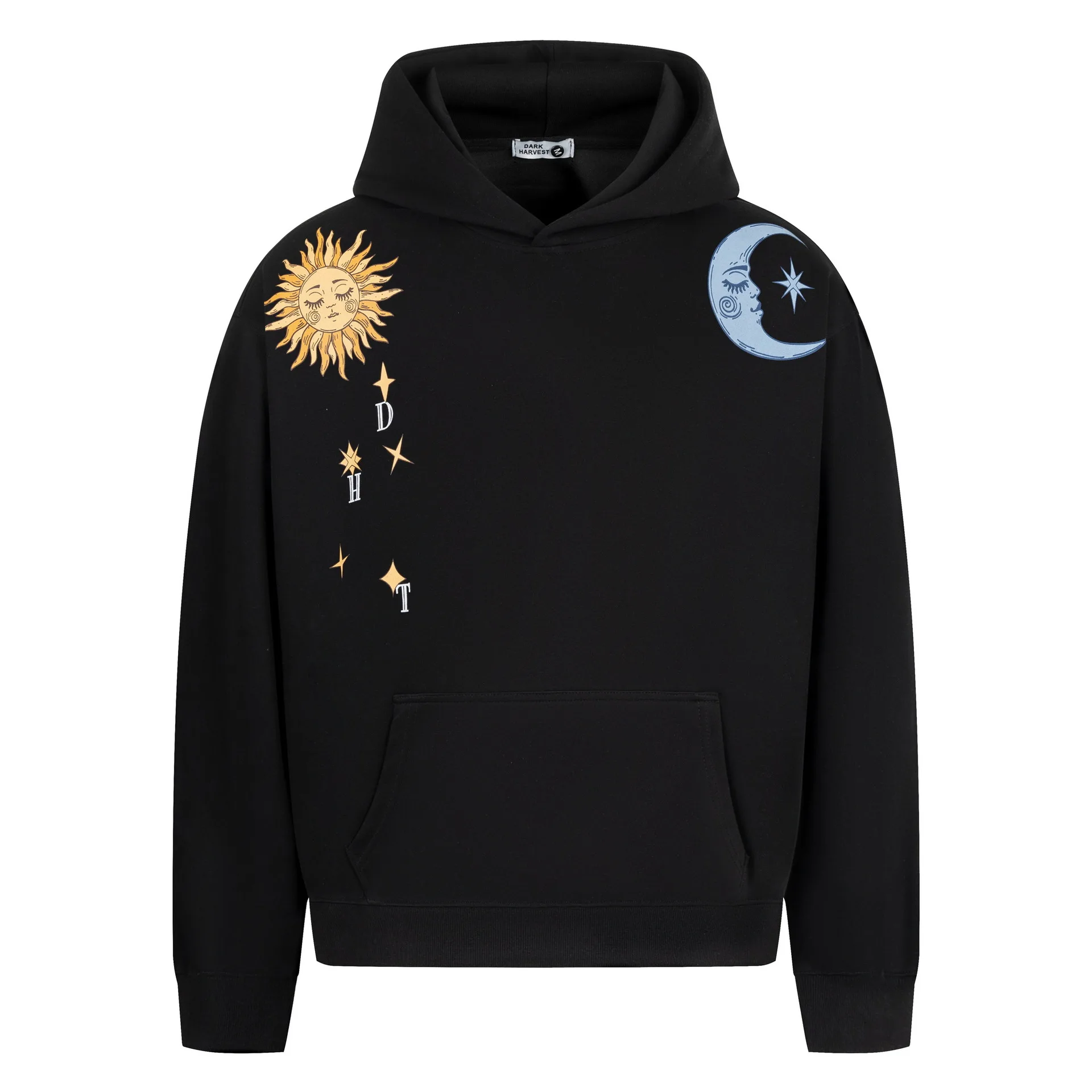 Men's Oversized Hip Hop Hoodies Fashion High Streetwear Printed Sweatshirt Loose Fit Vibe Style Hooded Pullover Hoody Painted