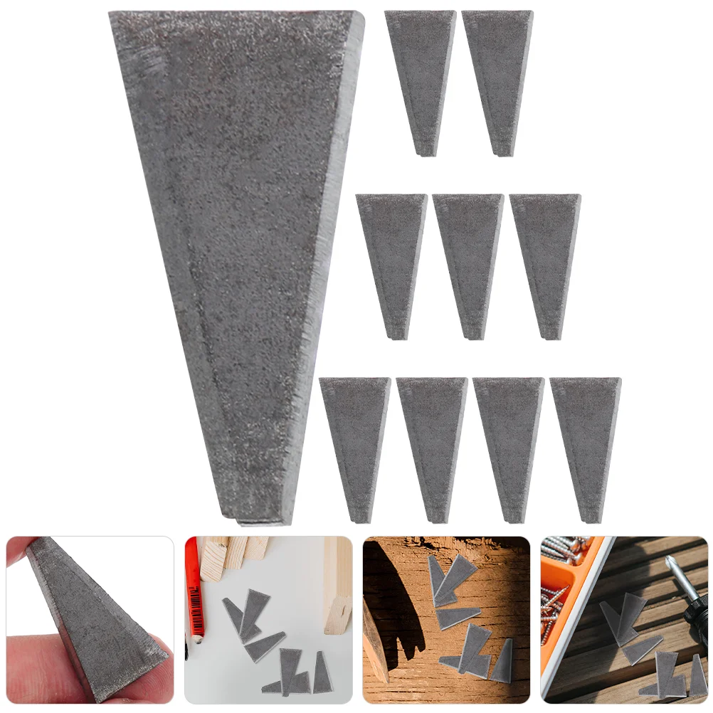 

10 Pcs Triangle Wedge Reinforcing Nails Metal Axe Easy to Install High-carbon Steel Clean